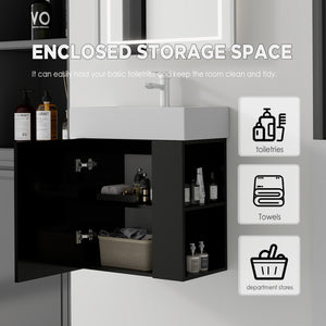 21.6 Inch Floating Bathroom Vanity with Sink