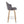 Ahoy - Mid-Century Modern Fixed Height Counter Stool With Zebra Legs / Round Chrome Footrest (Set of 2) - Gray