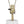 D15x30' Table Lamp with White Marble and Brass Frame