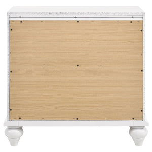 Barzini - 2 Drawer Nightstand Storage - White
