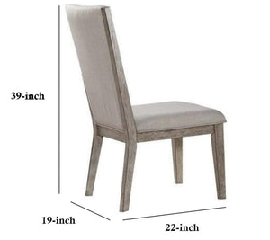 Rocky Fabric Armless Dining Chair
