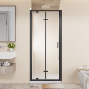 Framed Bi-fold Pivot Shower Door 32"x72"