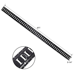 Heavy Duty E Track Tie-Down Rail Kit with O-Ring Anchors and Rope Tie Offs