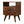 Classic Chestnut Nightstand, 2-Drawers, 1 Open-Slot, Nordic Legs
