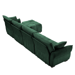 Modular 4-Seater Sofa With Ottoman
