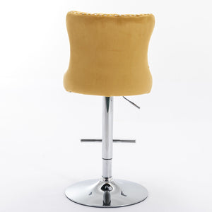 Swivel Adjustable Height Barstools Set of 2