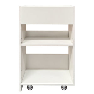 3 Tier Wooden Floor Standing Bookcase with Slide Out Drawer Storage