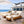 Modern Acacia Wood Outdoor Chaise Lounge with Beige Cushion