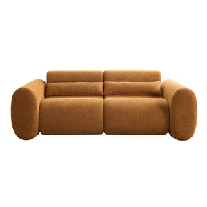 79 in. Round Arm Cloud Curved 3-Seater Modern Upholstered Boucle Sofa