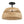 Twinkle - Double Lights Semi Flush With Shade - Black / Rattan