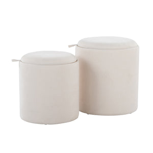 Contemporary Nesting Ottoman Set in