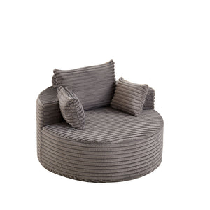Modern Single Sofa With Backrest Pillow For Living Room