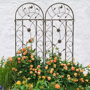 2 Pack Metal Garden Trellis 86.7" x 19.7"