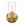Jardin - Single Light Wall Sconce With Clear Ribbed Satin - Clear / Gold