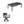 Outdoor Modern Dining Set, Chairs Sunbrella Cushioned And Dining Table With Umbrella Hole