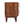 Solid Wood Louvre Bedside Unit