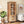 Rustic Wooden Storage Cabinet with Decorative Cutout Door & 2 Drawers