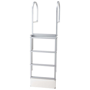 Retractable Dock Ladder, 4 Steps, Aluminum Alloy Swim Ladder
