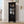 Black Tall Storage Cabinet with Glass Door & 2 Drawers