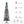 HOMCOM 7.5' Tall Unlit Snow-Flocked Slim Artificial Christmas Tree