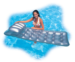 Intex 18-Pocket French Mattress Suntanner Pool Lounger Float w/ Headrest 5 Pack
