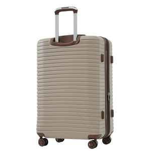4 Piece Luggage Suitcase Set, Hard Shell Lightweight Expandable Travel Luggage With 4 Packing Cubes