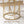 Round End Table - White / Gold
