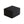 Black Plush Corduroy Sofa Ottoman - No Assembly Required