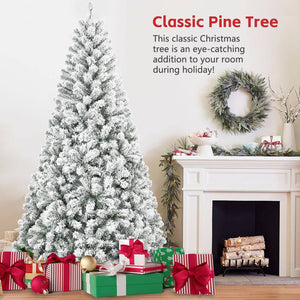 4FT Flocked Christmas Tree with 233 Tips