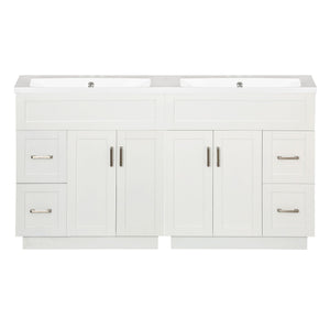 Bathroom Vanity With 2 Doors, 2 Drawers, Adjustable Shelf, Hidden Slides & Soft Close Hinges