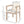 Acacia Wood Dining Chairs Set of 2, Armchairs with Cushions