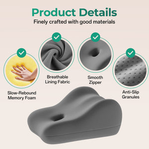 27° Ergonomic Memory Foam Support Pillow for Couples