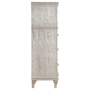 Katerina - 5 Drawer Chest With Hidden Drawer - Oak