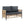 Outdoor PE Wicker 2-Seater Sofa Set with Grey Cushions and Table
