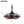 Outdoor Ceiling Fan With DC Motor And LED Light, Blades, Reversible For Patios - Black