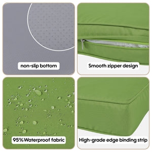 14 Pack Cushion Covers For 7 Piece Wicker Rattan Sectional Sofa