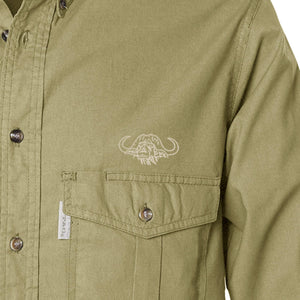 Shooter Shirt for Men with Embroidered Buffalo Logo - L/Sleeve