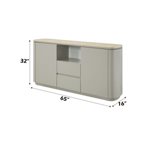 Ingram Ceramic Top Server - Light Gray