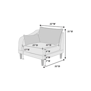Modular L-Sectional Set With Ottomans - Pink
