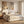 Queen Size Boucle Upholstered Platform Bed with Tufted Headboard
