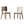 Dining Chair (Set of 2) - White / Deep Walnut