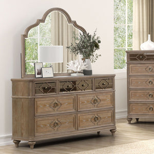 1 Piece Oak Dresser with Dovetail Drawers