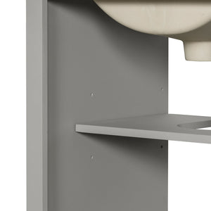 Bathroom Vanity With Sink, Soft Close Door, Adjustable U-Shaped Shelf