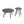 2-Piece Round Nesting Coffee Table Set, Modern