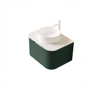 DINA 24" Bathroom Vanity & Sink, Floating Curved Edges