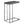 Accent Table, C-Shaped with Tempered Glass - Contemporary & Modern