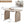 Oval Extendable Dining Table With Dual Pillar Design - Off White
