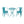 Lourdes 3 Piece Metal Outdoor Set - Teal