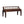 Artisan Furniture Solid Wood Bordeaux Leather Bench