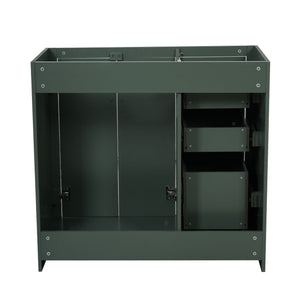 Retro Style Bathroom Vanity, 3 Drawers & Soft Closing Doors